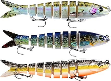 Keenjorika Fishing Lures Multi Jointed Fish Fishing Kits - front view