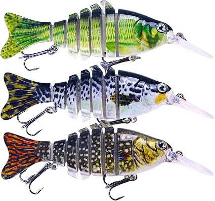 Keenjorika Fishing Lures Multi Jointed Fish Fishing Kits - front view