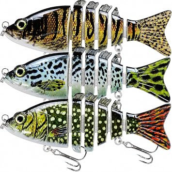 Keenjorika Fishing Lures Multi Jointed Fish Fishing Kits - front view
