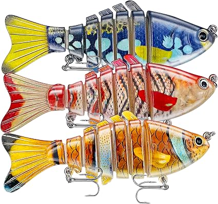 Keenjorika Fishing Lures Multi Jointed Fish Fishing Kits - front view